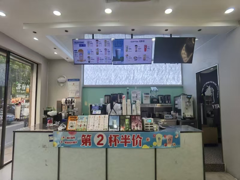 好运转（果茗星）阳海景怡南小区门口80㎡奶茶店转让、