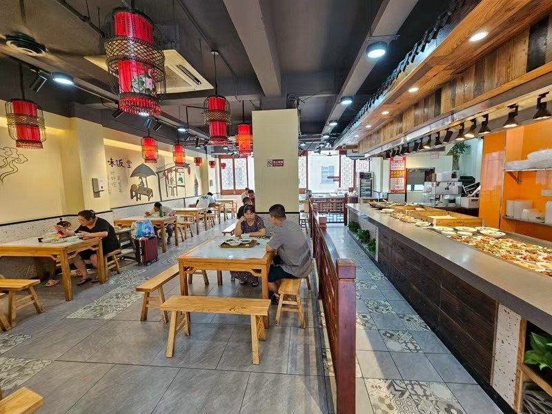 好运转（食味饭堂）许村翁埠村300平快餐店转让·数万人工厂
