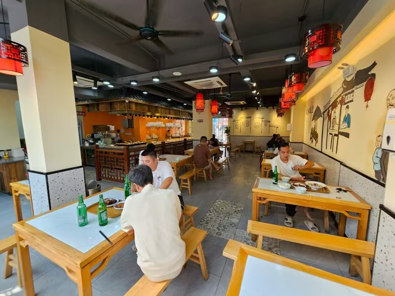 好运转（食味饭堂）许村翁埠村300平快餐店转让·数万人工厂