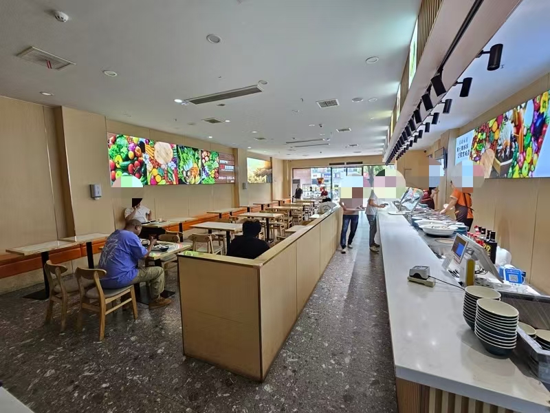 好运站（食其坊中式快餐）写字楼底商、四周小区、纯一层220㎡快餐店转让