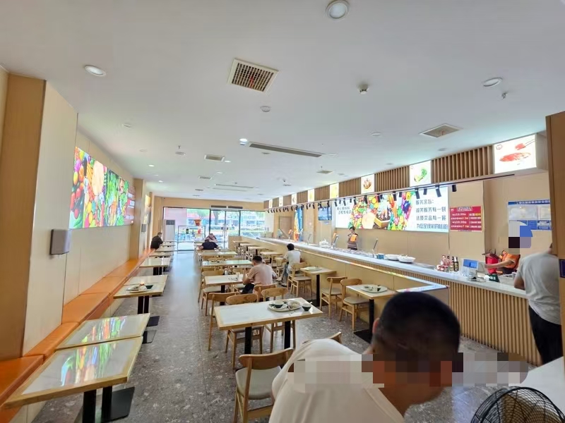 好运站（食其坊中式快餐）写字楼底商、四周小区、纯一层220㎡快餐店转让