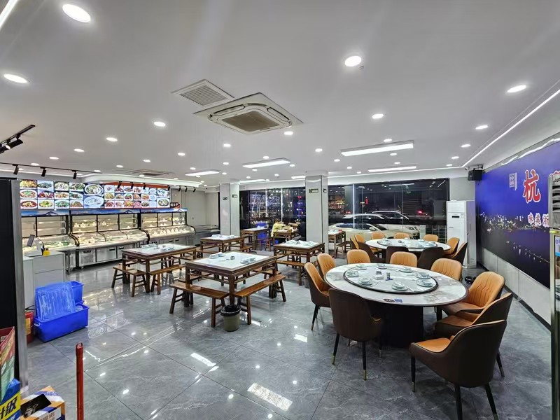 好运转(杭味府)工业重镇中心地段精装高配餐饮店转让‘合伙店分歧严重’