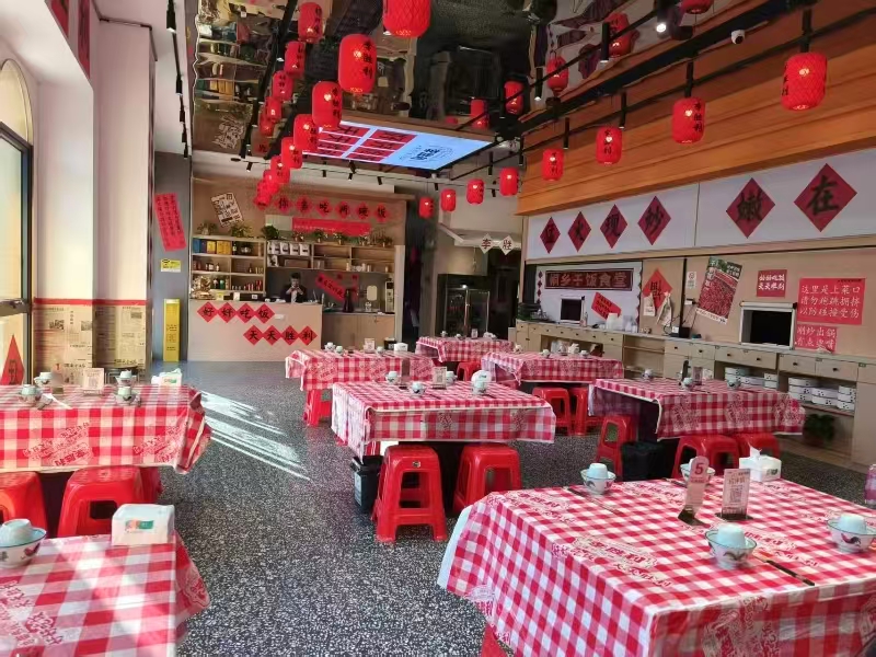 好运转(李胜利爆炒川味三绝)成熟小区、商城、娱乐场所、纯一层480平餐饮店转让