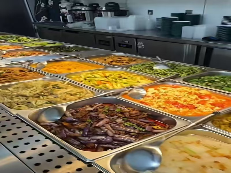 好运转(饭菜真香)毛衫基地工业重镇主街纯一层230平5间餐饮店转让