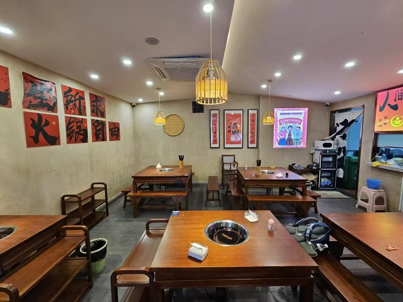 好运转(善尚重庆火锅)财经大学城、餐饮美食街纯一层100平餐饮店转让