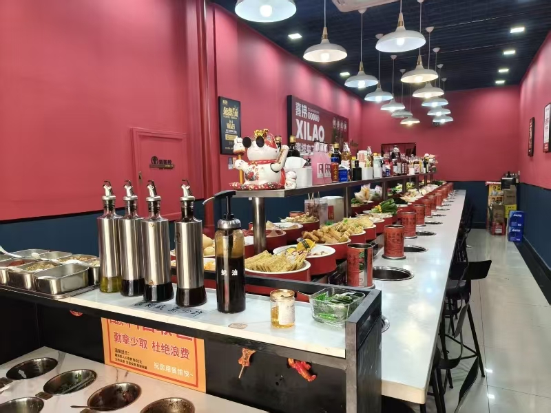 好运转(熹捞旋转小火锅)平湖新埭镇中心小火锅店转让