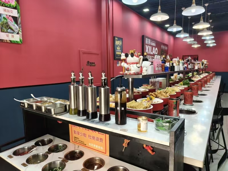 好运转(熹捞旋转小火锅)平湖新埭镇中心小火锅店转让