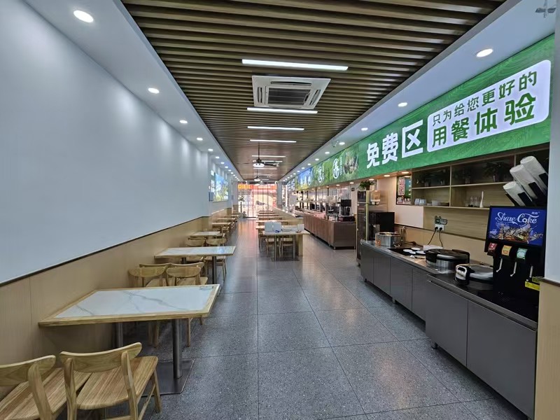 好运转(快天下.现炒快餐)称重.现炒.自选快餐店转让、营收可观、准备退休了