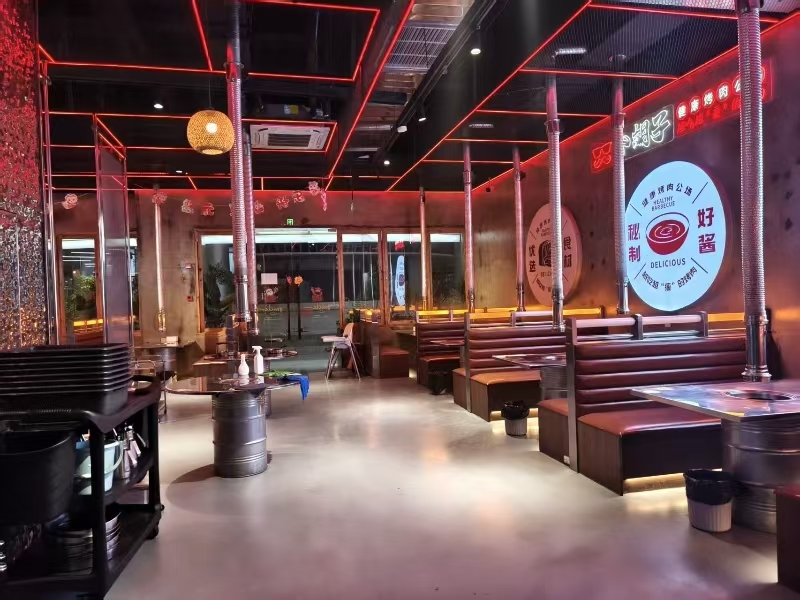 好运转（小胡子烤肉）平湖位置很好的烤肉店转让免租金