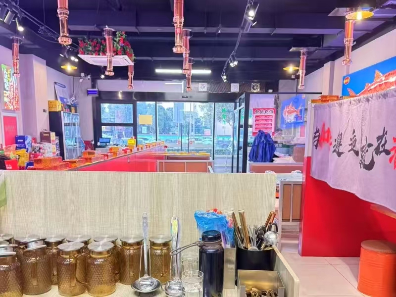 好运转（山野炭火烤鱼）秀洲区中关村纯一层120平烤鱼店转让
