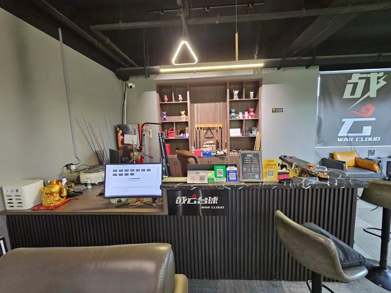 好运转（战云台球）大学城门口美食街商业中心 营业中300㎡台球厅转让