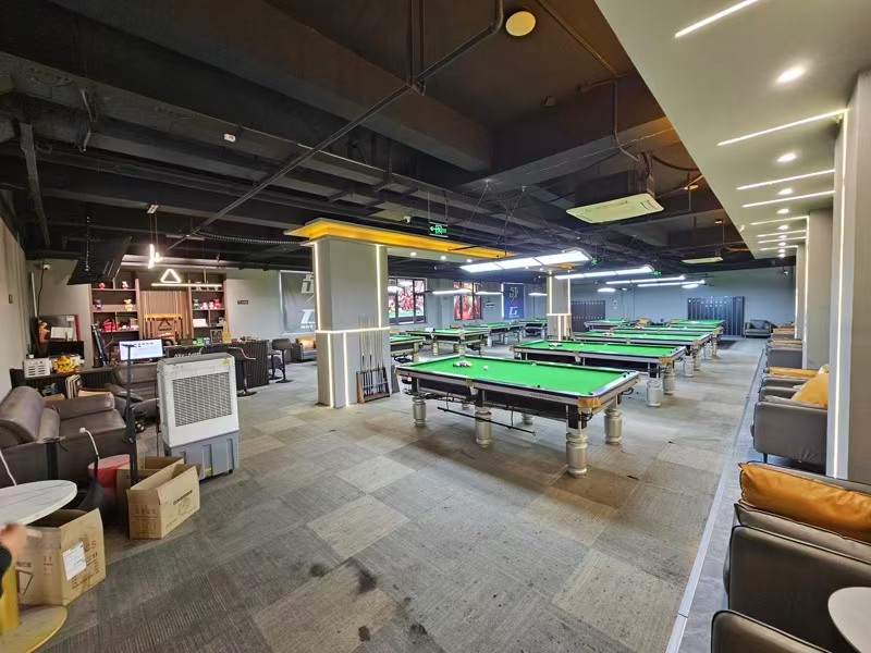 好运转（战云台球）大学城门口美食街商业中心 营业中300㎡台球厅转让