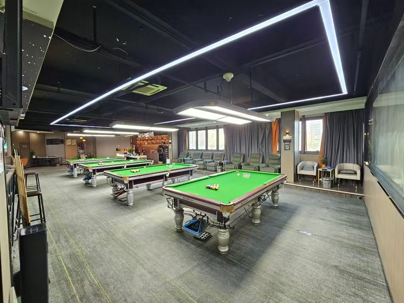 好运转（永利台球俱乐）嘉善城区营业中经营4年760㎡精装台球厅转让