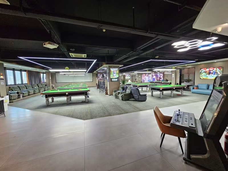 好运转（永利台球俱乐）嘉善城区营业中经营4年760㎡精装台球厅转让