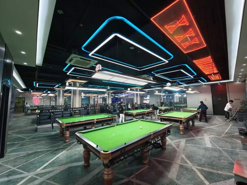 好运转（星牌台球俱乐部）海宁洛隆路餐饮专区700㎡台球厅转让