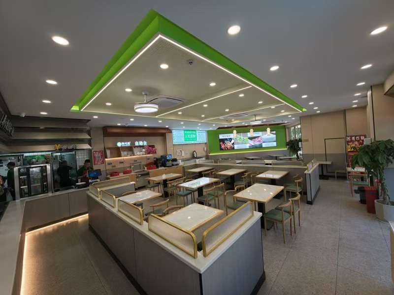 好运转（浙巧厨）工业重镇十字路口旁纯一层150㎡自选快餐店转让