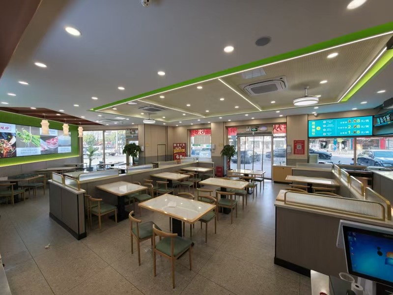 好运转（浙巧厨）工业重镇十字路口旁纯一层150㎡自选快餐店转让