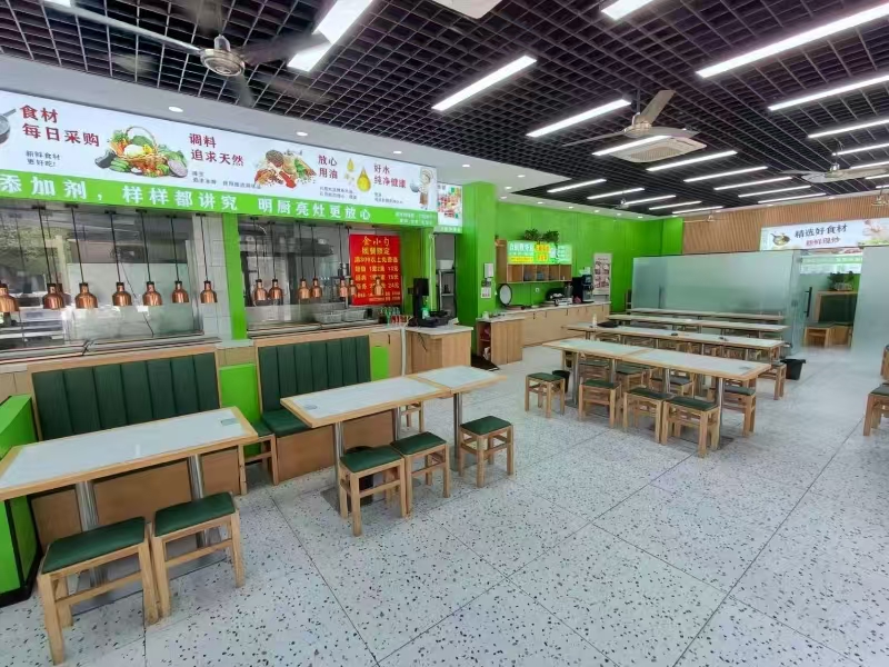 好运转(金小勺自选快餐)桐乡市崇福镇方洲印苑小区大门口快餐店转让