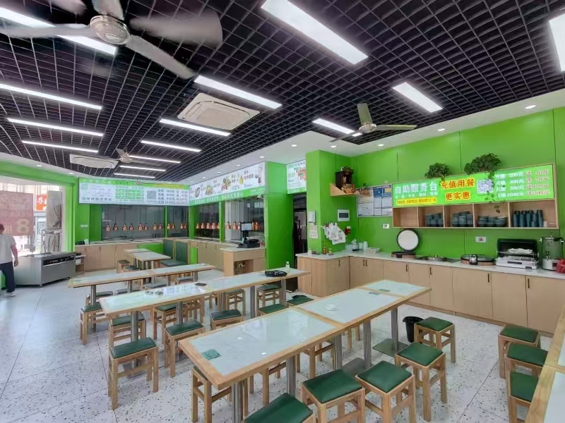 好运转(金小勺自选快餐)桐乡市崇福镇方洲印苑小区大门口快餐店转让