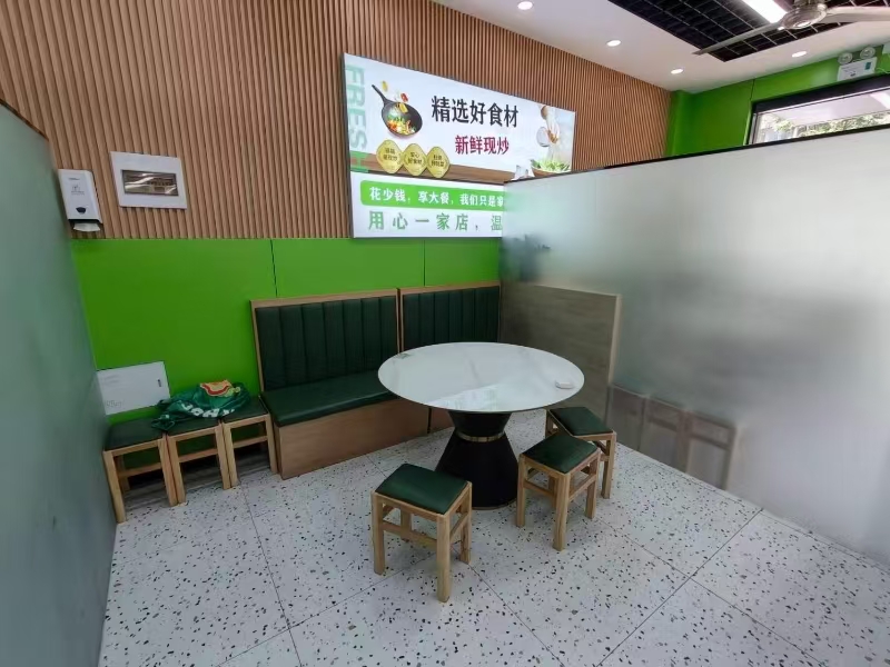 好运转(金小勺自选快餐)桐乡市崇福镇方洲印苑小区大门口快餐店转让