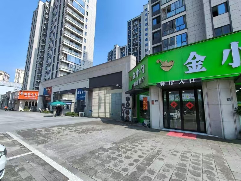 好运转(金小勺自选快餐)桐乡市崇福镇方洲印苑小区大门口快餐店转让