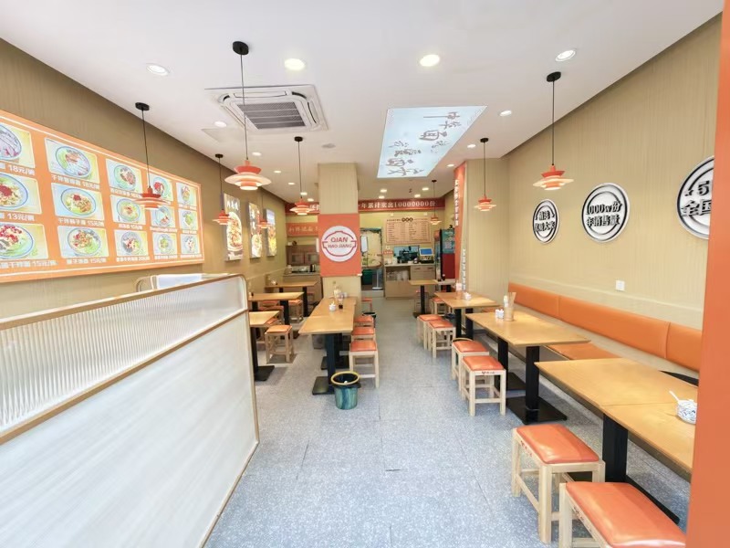 好运转(长安亿碗手擀面)写字楼下面餐饮小吃美食街面馆店转让