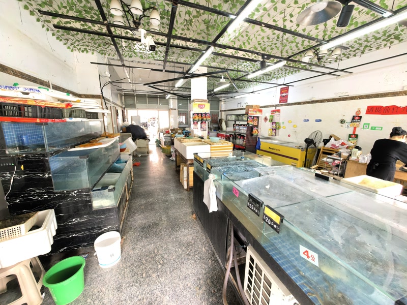 好运转(海鲜水产批发)桐乡鑫湖家园纯一层110平水产店转让